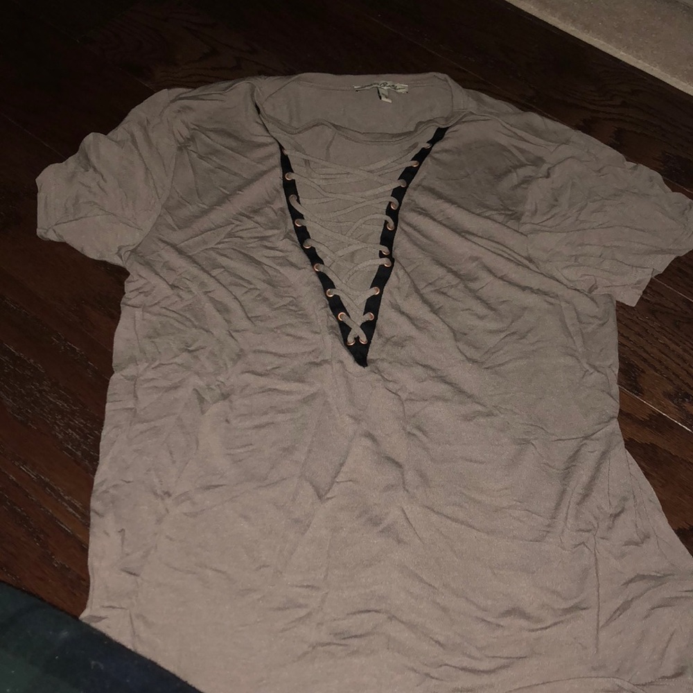 Express lace down shirt